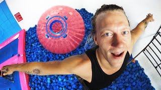 Impossible Backflip into Zorb Ball! (BROKEN TOE)