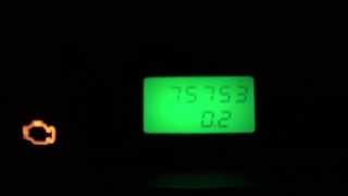 Зеленая подсветка одометра в проиборной панели ВАЗ 2115 и тест.