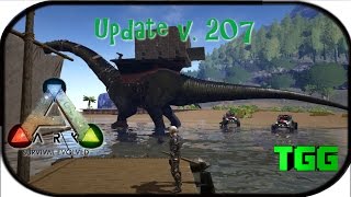 Ark: Survival Evolved | Update v.207 Bronto Platform, Pachy, Buggy, Raft (Ark Updates)