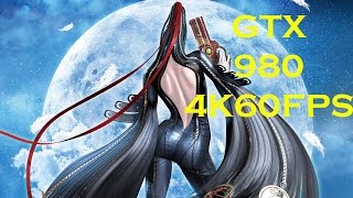 Bayonetta(PC)4K60FPS Nvidia GTX 980 i7 6800k Gameplay with FPS Counter