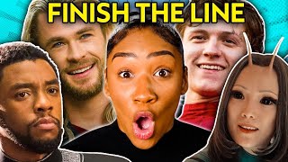Finish The Line Challenge - Marvel (Guardians, Black Panther, Thor, Doctor Strange & More) | React