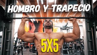 RUTINA DE HOMROS Y TRAPECIO 5 x 5 | GYMTOPZ