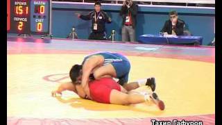 Спорт. Борьба. 74 кг. Финал. Данияр Кобенов (Кыргызстан)-Ким Джин Хьек (Корея).