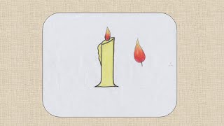 How to draw a Candle for Kids