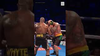 Whyte BIG left hook stops Browne #shorts