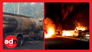 Fuel Tanker INFERNO Causes Deadly Explosion