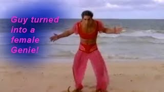 Guy turned into a female genie