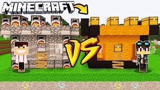ZAMEK PIECYK VS ZAMEK SKRZYNIA W MINECRAFT!