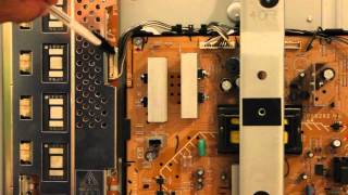 How To Repair 40" Sony LCD TV With 4 Blinks