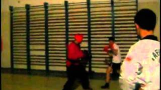Spartak Tsaturyan Aykikendo Karate sensey and David treining