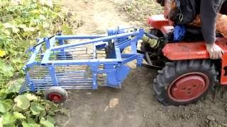 MINI 070 - vibrační vyorávač brambor / Mini 070 and vibrating potato digger made in Home