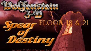 Прохождение Wolfenstein 3D Spear of Destiny [Floor 18 & 21] (100%) (Финал)