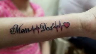 #Mom ? #Dad  #tattoo  #heartbeat #tattoo