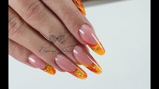 Выкладной арт-френч / Коррекция / Современный миндаль