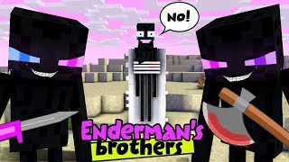 MONSTER SCHOOL : ENDERMAN'S BROTHERS MAKE TROUBLE IN MONSTER SCHOOL - SAD STORY