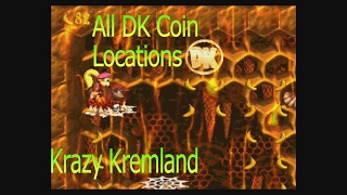 Donkey kong country 2 ALL DK COINS in Krazy Kremland!