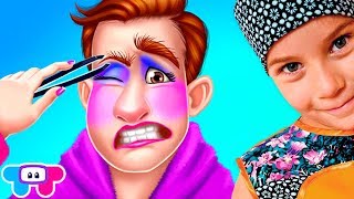 СПА С ПАПОЧКОЙ смешное ВИДЕО ДЛЯ ДЕТЕЙ Новый игровой мультик детская игра