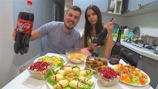 НОВОГОДНИЙ СТОЛ ЗА 3000 РУБЛЕЙ (1100 ГРИВЕН)