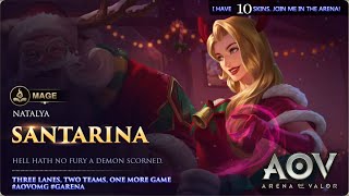 Garena AOV - Arena Of Valor Santarina Natalya gameplay