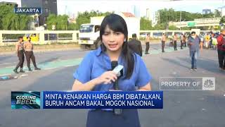 Kenaikan Harga BBM, Ribuan Buruh Demo Di Gedung DPR