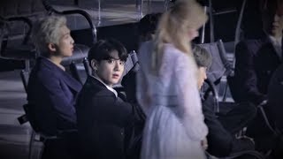 Jungkook and Sana came back together from backstage [TFMA 2019]