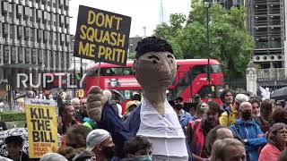 UK: Hundreds of Kill The Bill protesters march on central London