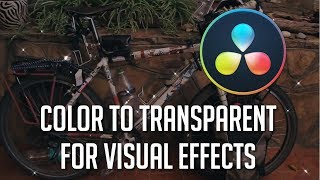Turn Color or Black to Transparent for Overlay Effects - DaVinci Resolve 14 Tutorial