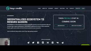 Kayocredits - monetization for gamers. TOKEN PRE-SALE START 30th May 2018