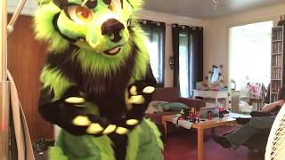 Fursuit unboxing and suit up of Yeyin