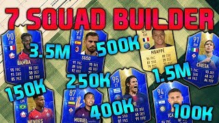 FIFA 19 SQUAD BUILDER 100K 150K 250K 400K 500K 1.5M 3.5M SQUAD BUILDER  FUT CHAMPIONS FIFA 19