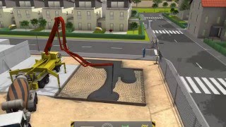 Bau-Simulator 2012 Gameplay (Бетононасос и бетоносмеситель)