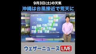 【夕方の1分天気】2022年9月3日(土)の天気予報 #shorts