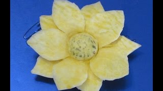 Cách tỉa hoa từ củ quả-Carving Art Flower-Blume schnitzen aus Obst