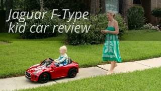 Power Wheels style RC Jaguar F-Type kiddie car review