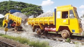 TRACK BALLASTING : Indian Railways STYLE