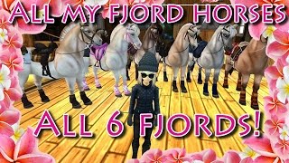 All my Fjord horses in Star Stable (All 6 of them)