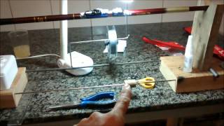 Torno caseiro para vara de pesca 2
