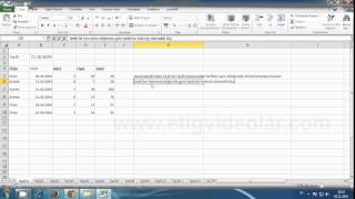 Excel 2010 Koşullu biçimlendirme farklı bir hücrenin değerine göre