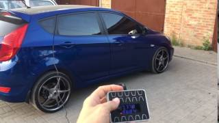 Пневмоподвеска на Hyundai Solaris.