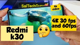 Poco X2 (redmi k30 china)  4k video 60fps and 30fps playback test
