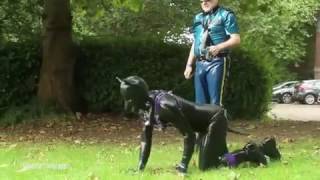 Meet the latex clad man who lives as human puppy