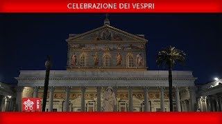 Papa Francesco- Celebrazione dei  Vespri 2018-01-25