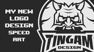 MY NEW LOGO STUDIO| ONI MASK| SPEED ART| TINGAM