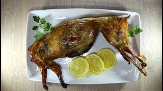 Пълнен заек с ориз и гъби