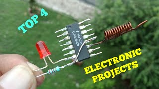 TOP 4 ELECTRONIC PROJECTS WITH IC CD4060, BUZZER, LED & BC547 TRANSISTOR