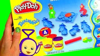 Massinhas Play Doh Teletubbies Tinky-Winky Dipsy Laa-Laa e PO Dublado em Portugues Brasil