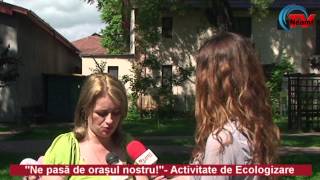 Prescolari implicați într-o acțiune de ecologizare