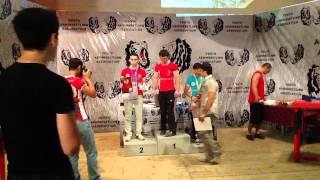 Armen Vardanyan Armenian Armwrestling Competition 2012 55 kg, Second place!!! (Left and Right hands)
