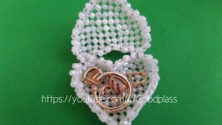 Обьемная шкатулка-сердце из бисера. Плетение из бисера. Бисероплетение. Beading