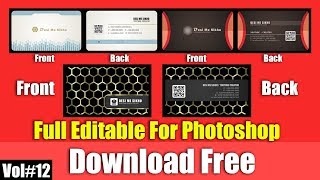 Top Business Card Template For Photoshop Full Editable Download Free Vol#12 [desimesikho] 2018